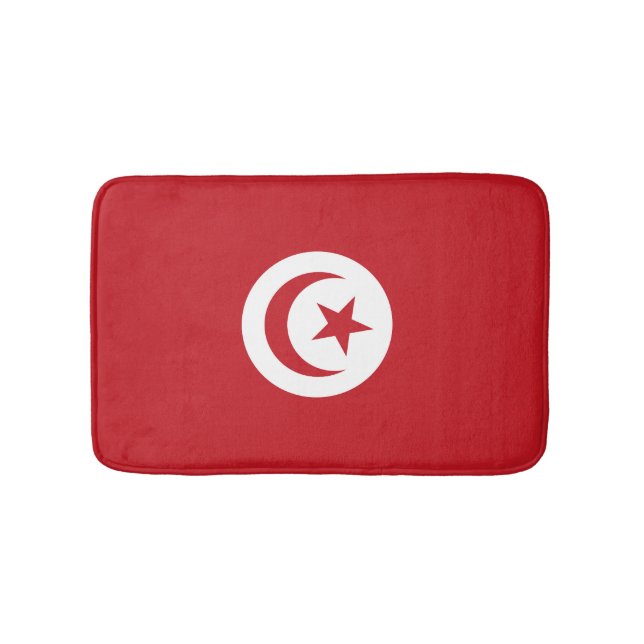 Tunisia flag bath mat (Front)