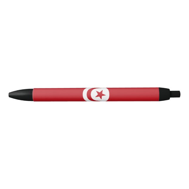 Tunisia flag black ink pen (Front)