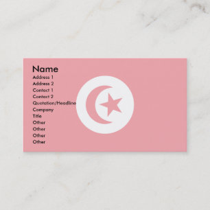 Tunisia Flag Business Card