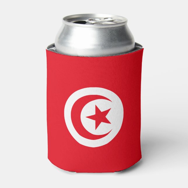 Tunisia Flag Can Cooler (Can Front)