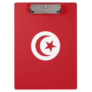 Tunisia flag clipboard