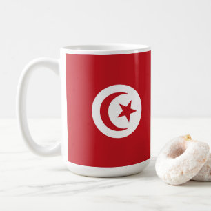 Tunisia flag coffee mug
