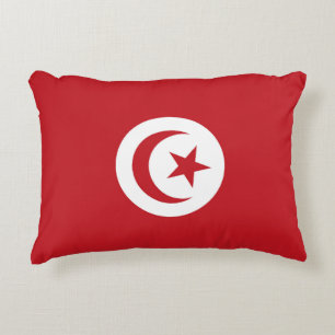 Tunisia flag decorative cushion