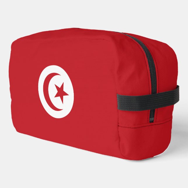 Tunisia flag dopp kit (Left Corner)