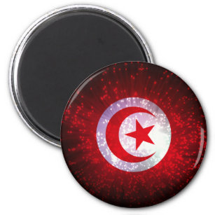 Tunisia Flag Firework Magnet