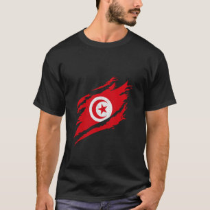 Tunisia Flag Heritage Tunisian Pride Vintage Tunis T-Shirt