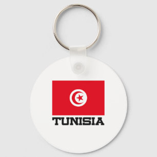 Tunisia Flag Key Ring