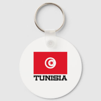 Tunisia Flag Key Ring