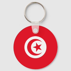 Tunisia Flag Key Ring