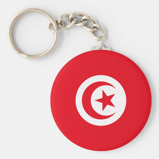 Tunisia Flag Key Ring (Front)