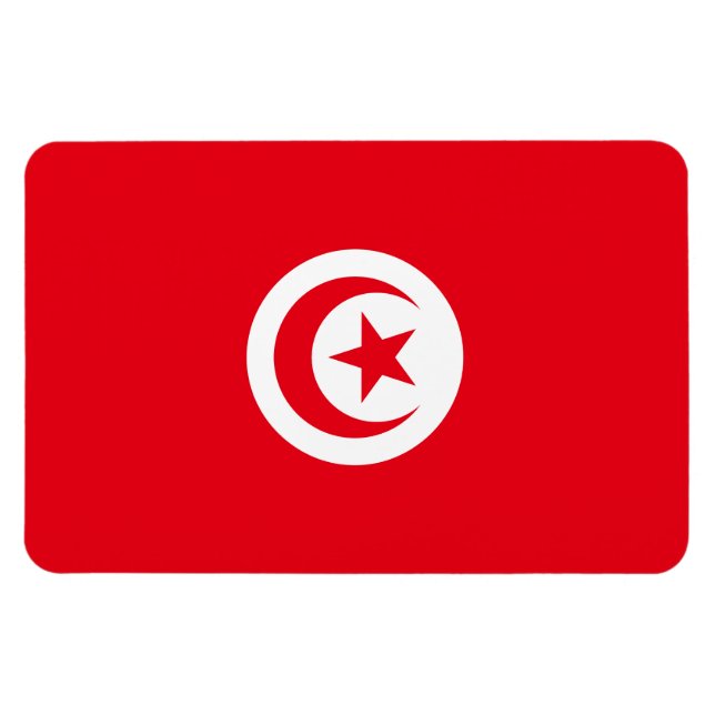 Tunisia Flag Magnet (Horizontal)