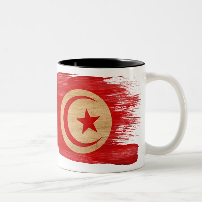 Tunisia Flag Mug (Right)