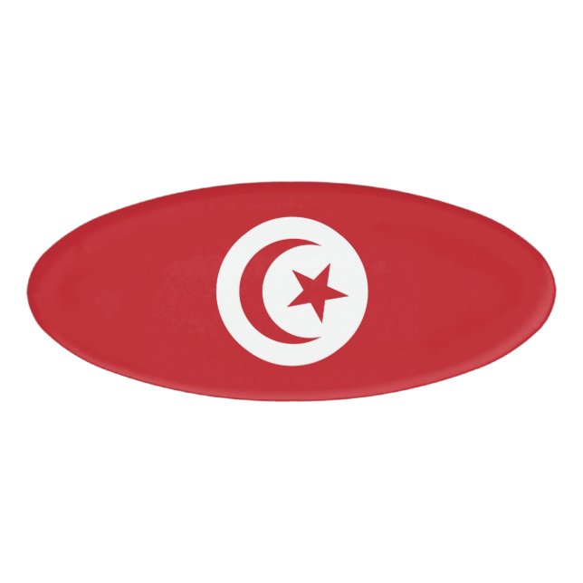 Tunisia flag name tag (Front)