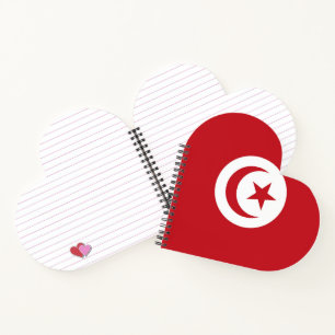 Tunisia flag notebook