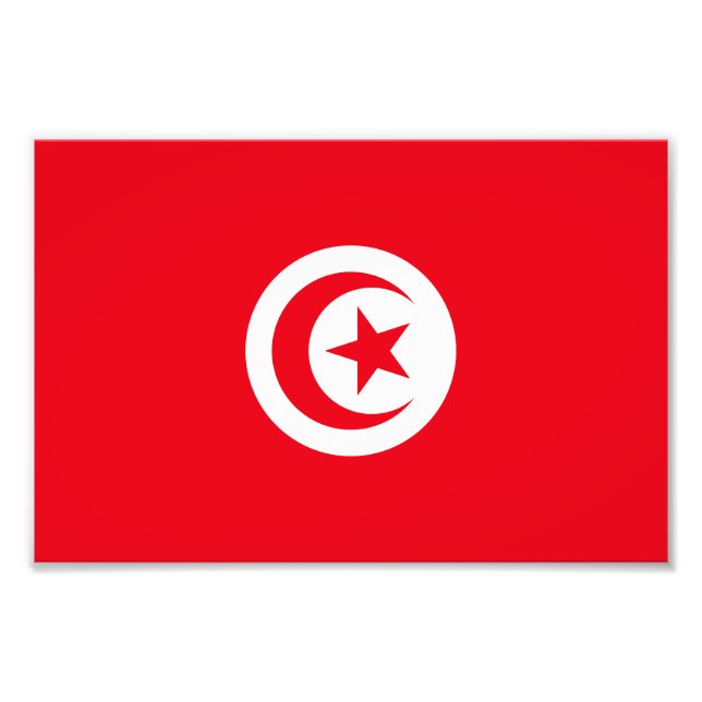 Tunisia Flag Photo Print (Front)