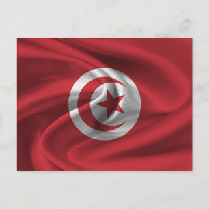 Tunisia Flag Postcard