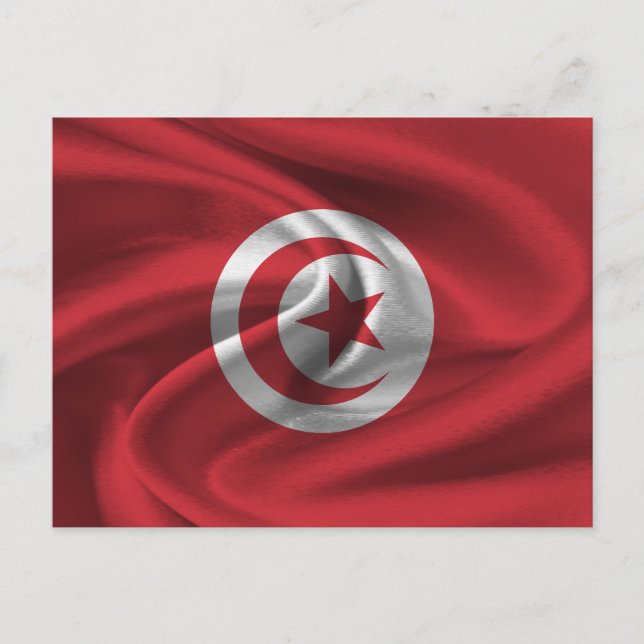 Tunisia Flag Postcard (Front)