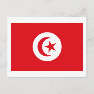 Tunisia Flag Postcard