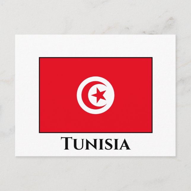 Tunisia Flag Postcard (Front)