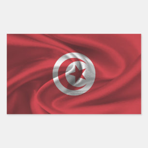 Tunisia Flag Rectangular Sticker