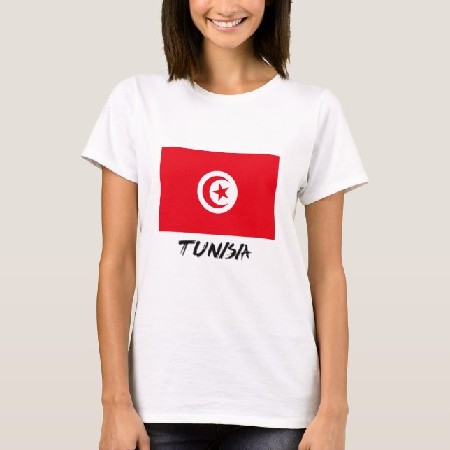 Tunisia Flag T-Shirt (Front)