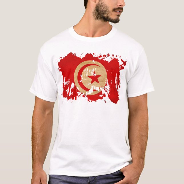 Tunisia Flag T-Shirt (Front)