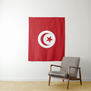Tunisia flag tapestry