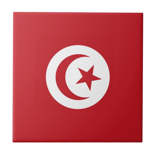 Tunisia flag tile (Front)