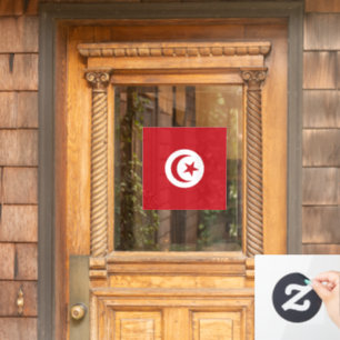 Tunisia flag window cling