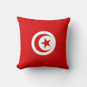 Tunisia Flag x Flag Pillow