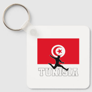 Tunisia Football Soccer National Team Shot Glass Key Ring