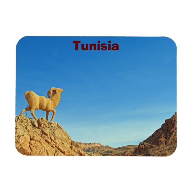 Tunisia goat statue magnet (Horizontal)
