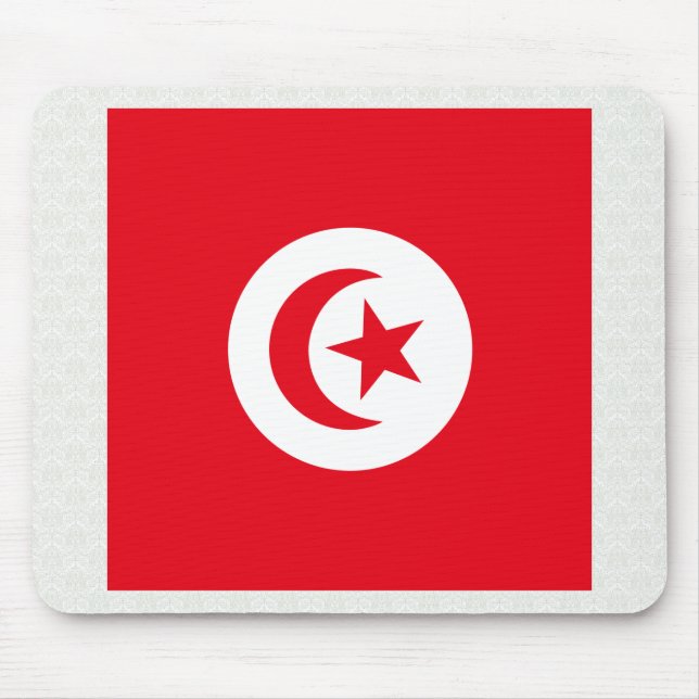 Tunisia High quality Flag Mouse Mat (Front)