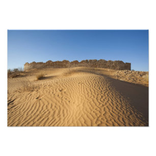 Tunisia, Ksour Area, Ksar Ghilane, Grand Erg Photo Print