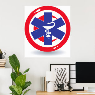 Tunisia Medical Symbol Poster