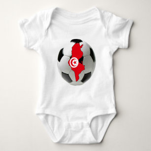 Tunisia national team baby bodysuit