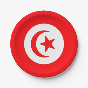 Tunisia Paper Plate