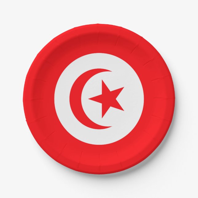 Tunisia Paper Plate (Front)