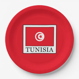 Tunisia Paper Plate