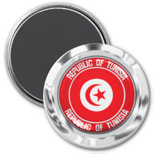 Tunisia Round Emblem Magnet