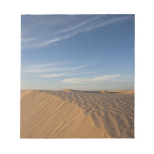 Tunisia, Sahara Desert, Douz, Great Dune, dusk Notepad