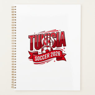 Tunisia Soccer 2026 Soccer Bold Country Typography Planner