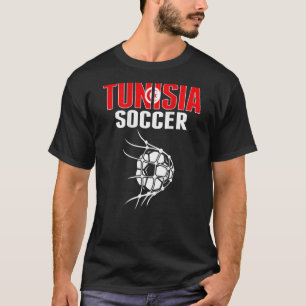 Tunisia Soccer Ball In Net Tunisia Football Suppo T-Shirt
