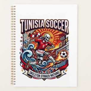 Tunisia Soccer Skeleton Striker Nations Premium Sp Planner