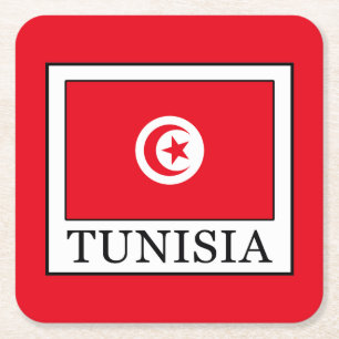 Tunisia Square Paper Coaster