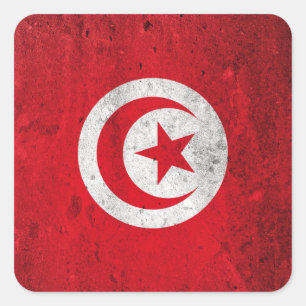 Tunisia Square Sticker