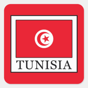 Tunisia Square Sticker