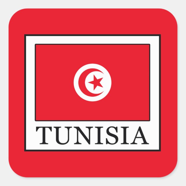 Tunisia Square Sticker (Front)