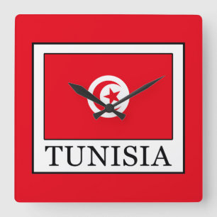 Tunisia Square Wall Clock