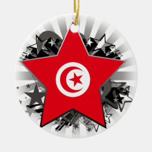 Tunisia Star Ceramic Tree Decoration
